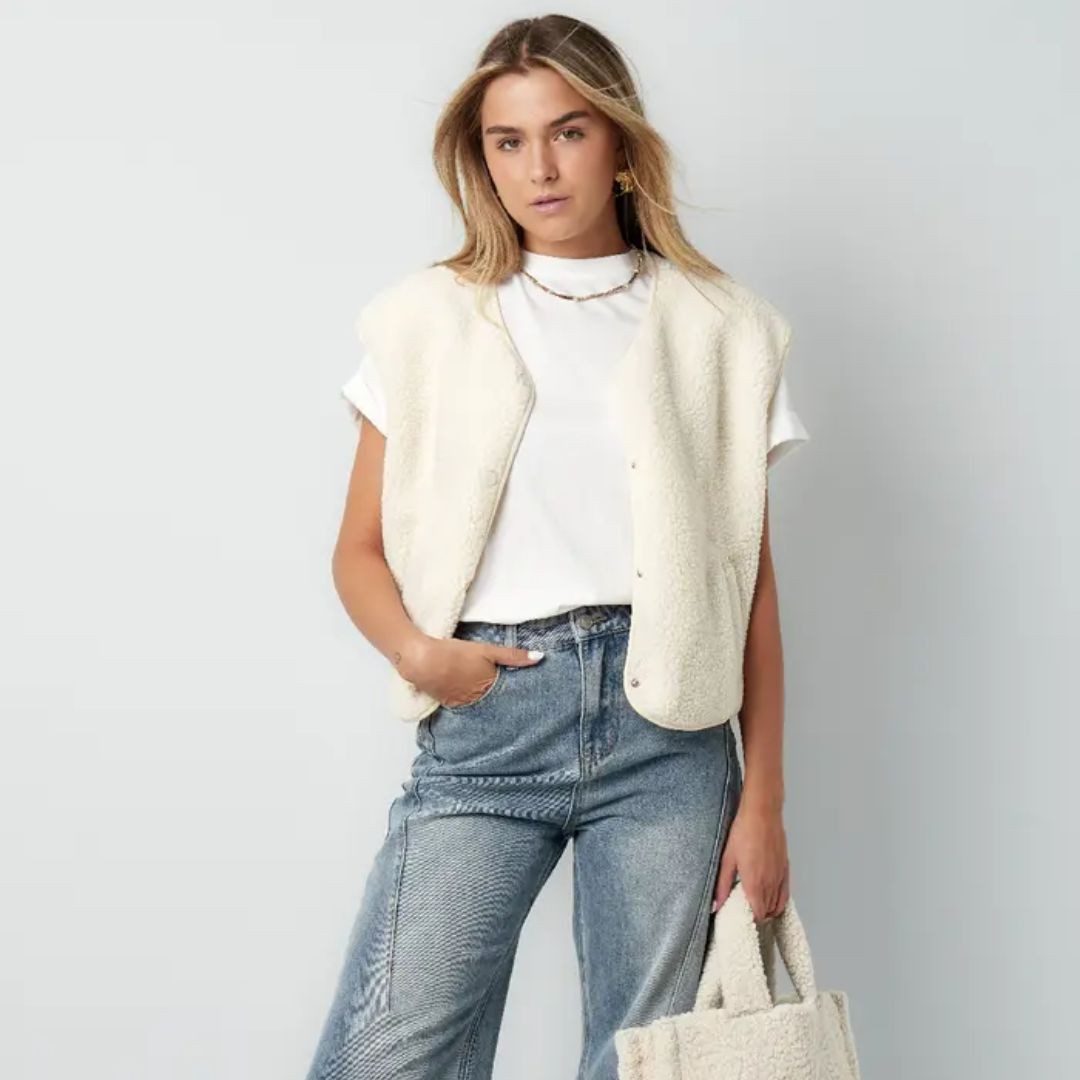 suebidou Plüschweste Damen Weste Teddyweste Sherpa günstig online kaufen