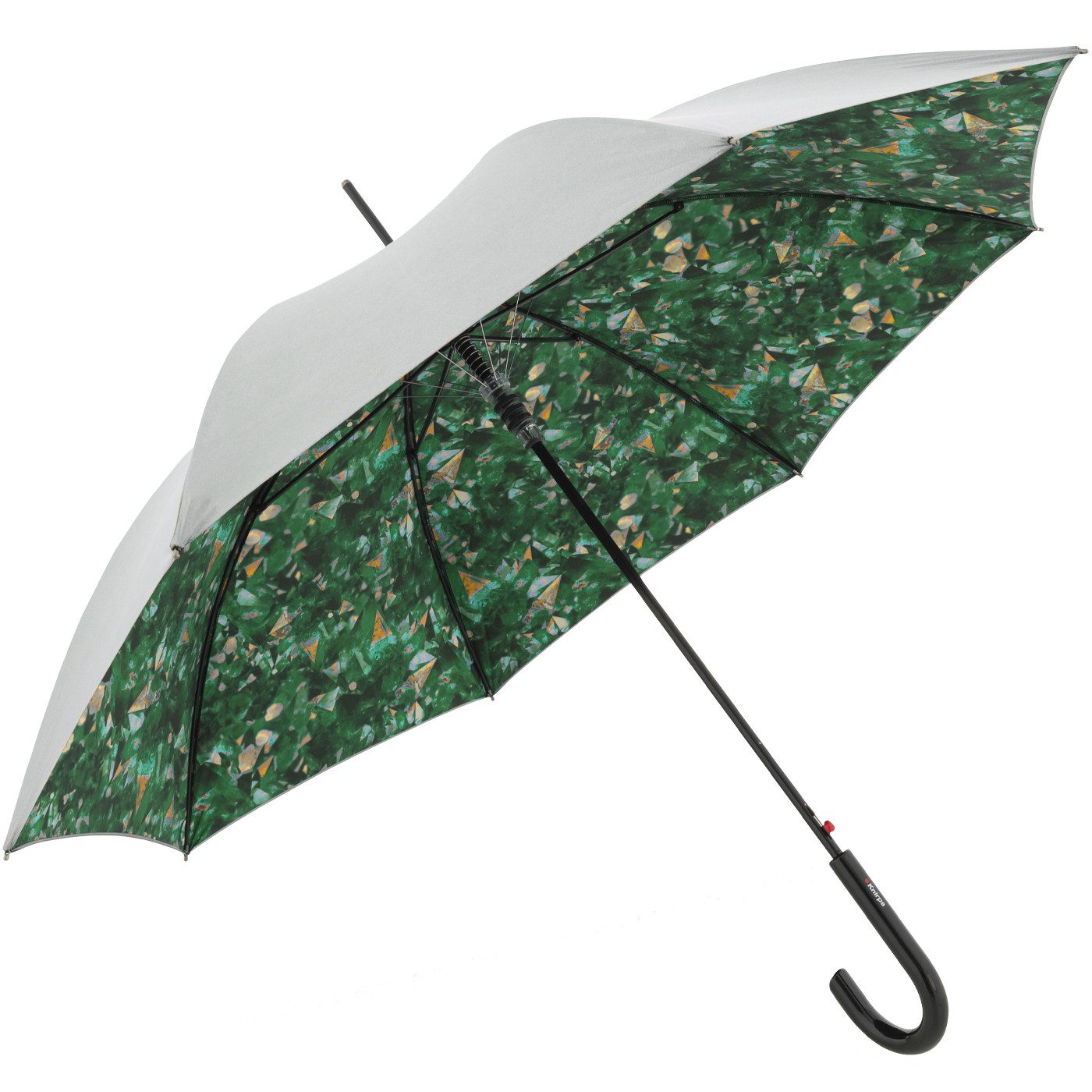 Knirps® Stockregenschirm großer, leichter Schirm für Damen mit Automatik, mit UV- und Hitzeschutz - Feel jade