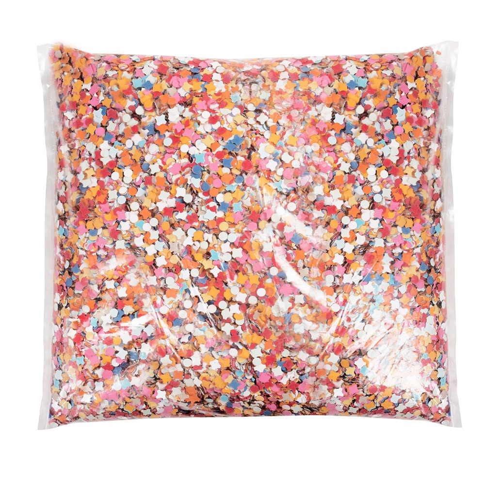 Konfetti 1 kg Papierkonfetti Beutel buntes Party-Konfetti für Karneval-Feier