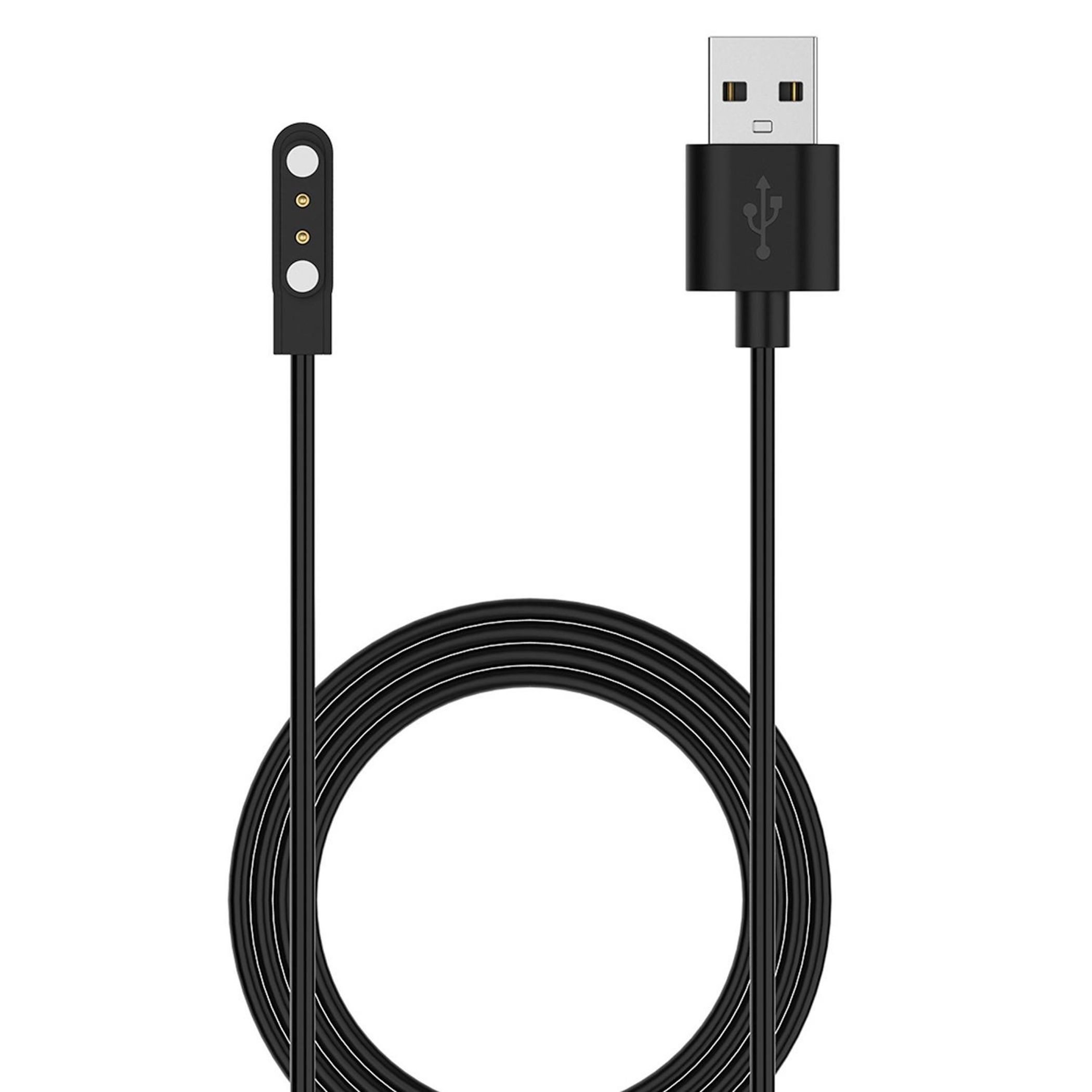 Wigento Für CMF Watch 3 Pro / Watch 2 Pro Magnetisches USB Ladekabel Schwarz Stromadapter