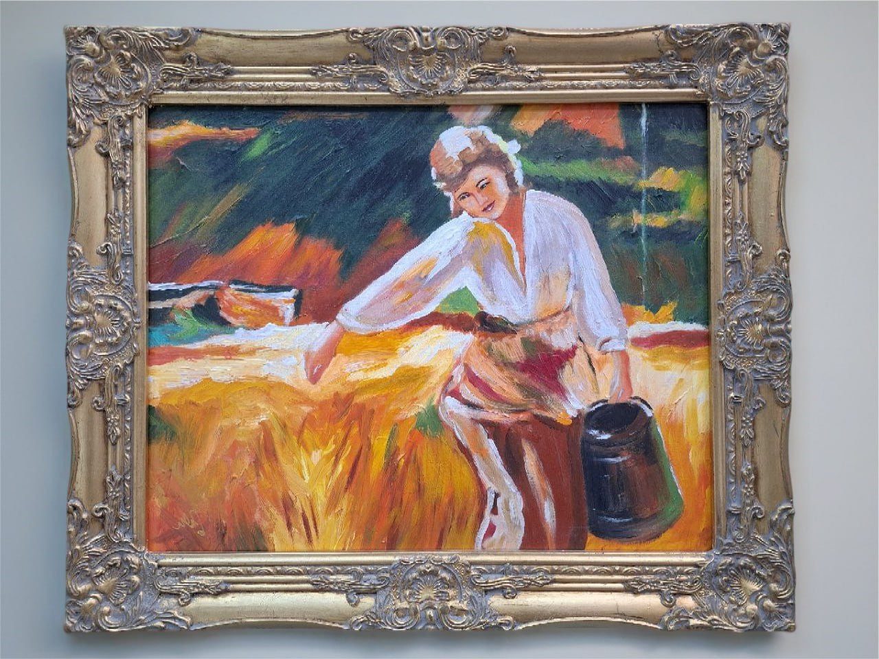 Xlmoebel Gemälde Handgemalte abstrakte Ölkunst auf Leinwand Sofort, Hergestellt in Europa