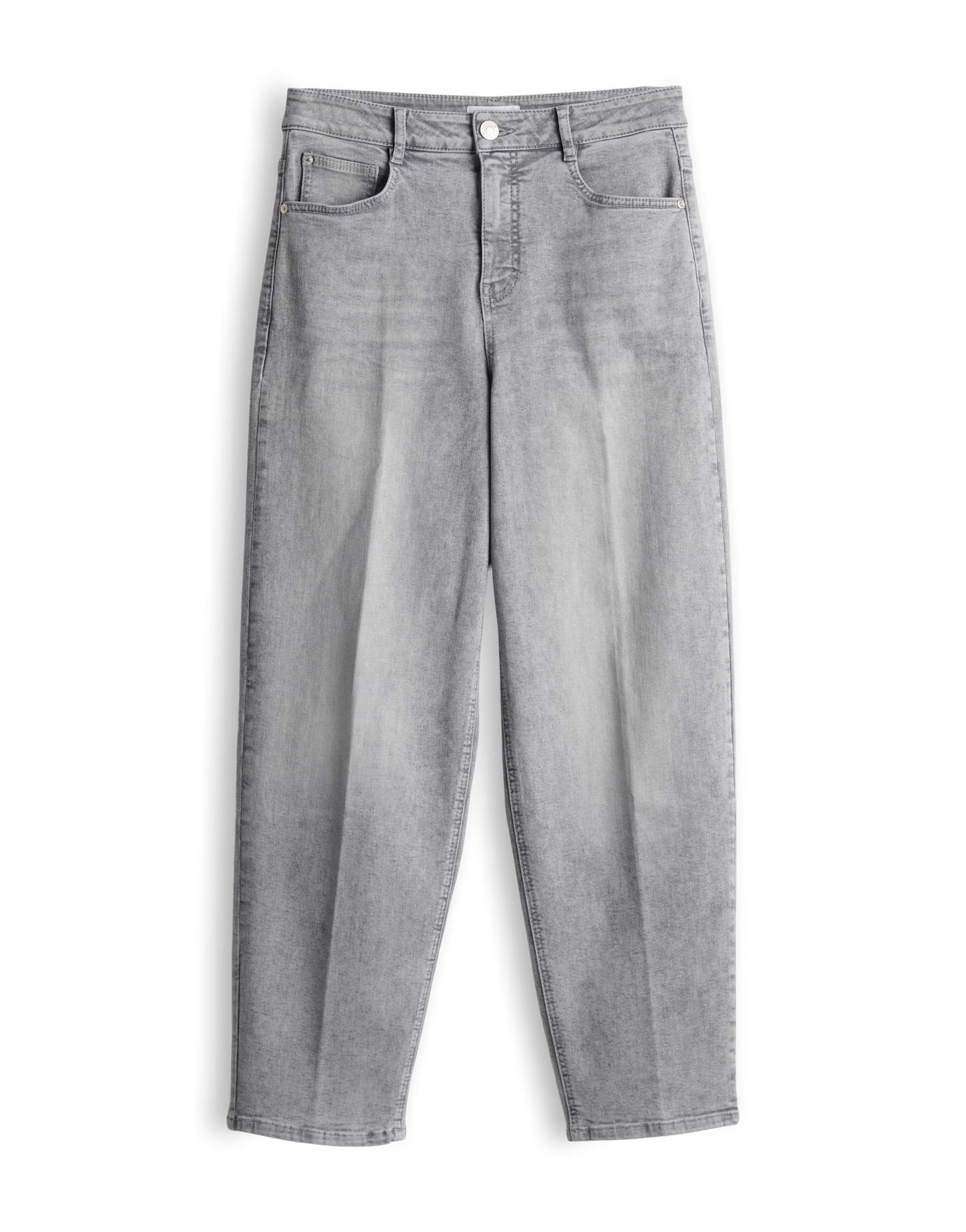 OPUS Relax-fit-Jeans Maxie aus robustem Denim Schmal zulaufendes Bein mit Bügelfalten und 5-Pocket-Design – Bild 2 von 5