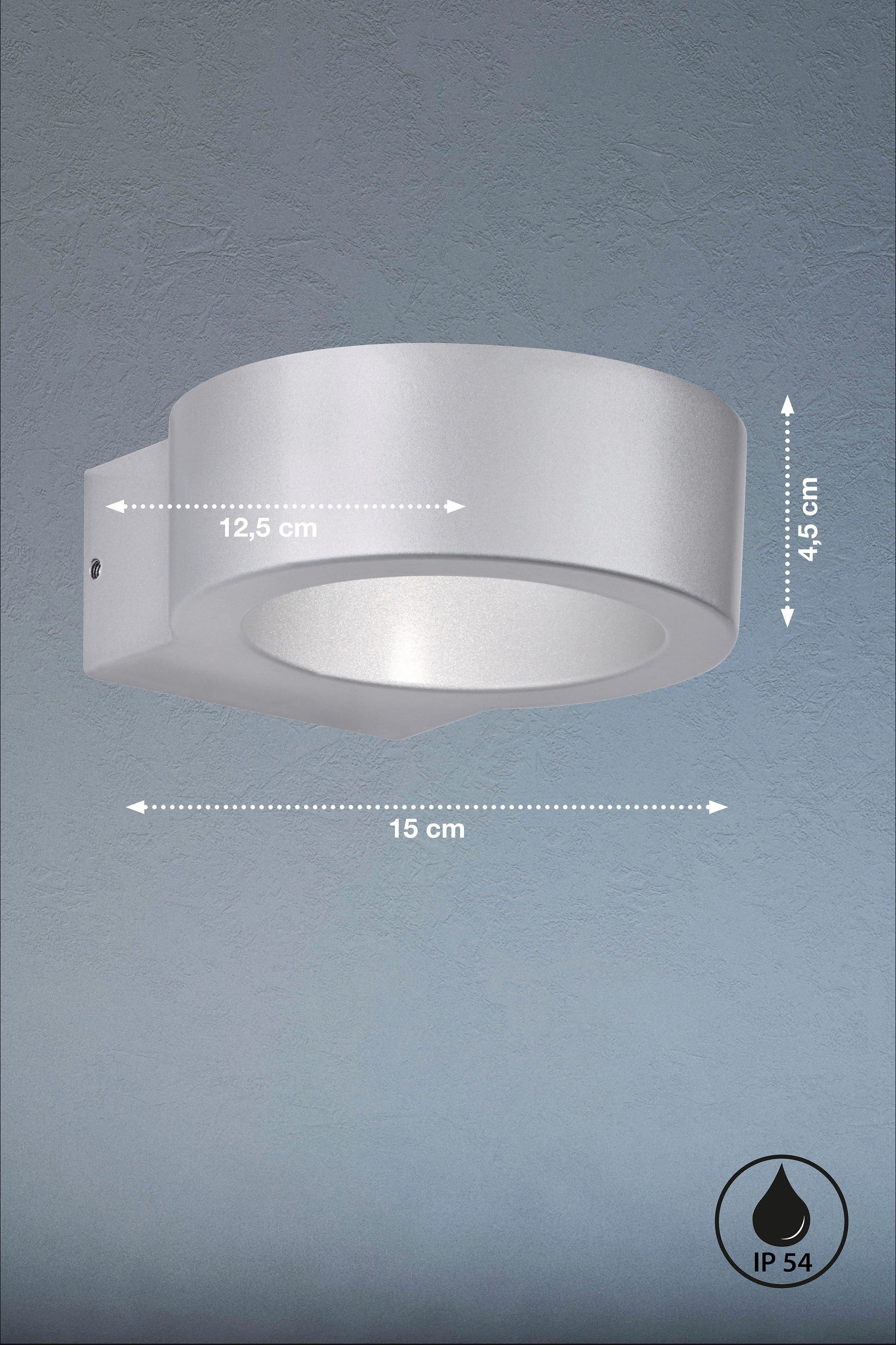 Torres, & Warmweiß LED integriert, Außen-Wandleuchte fest LED HONSEL FISCHER