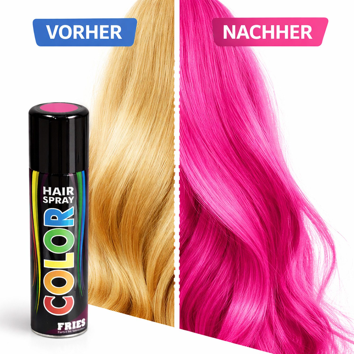 Fries Haarspray Fries Haarspray Colour 100ml, Temporäre Haarfarbe für jedes Haar