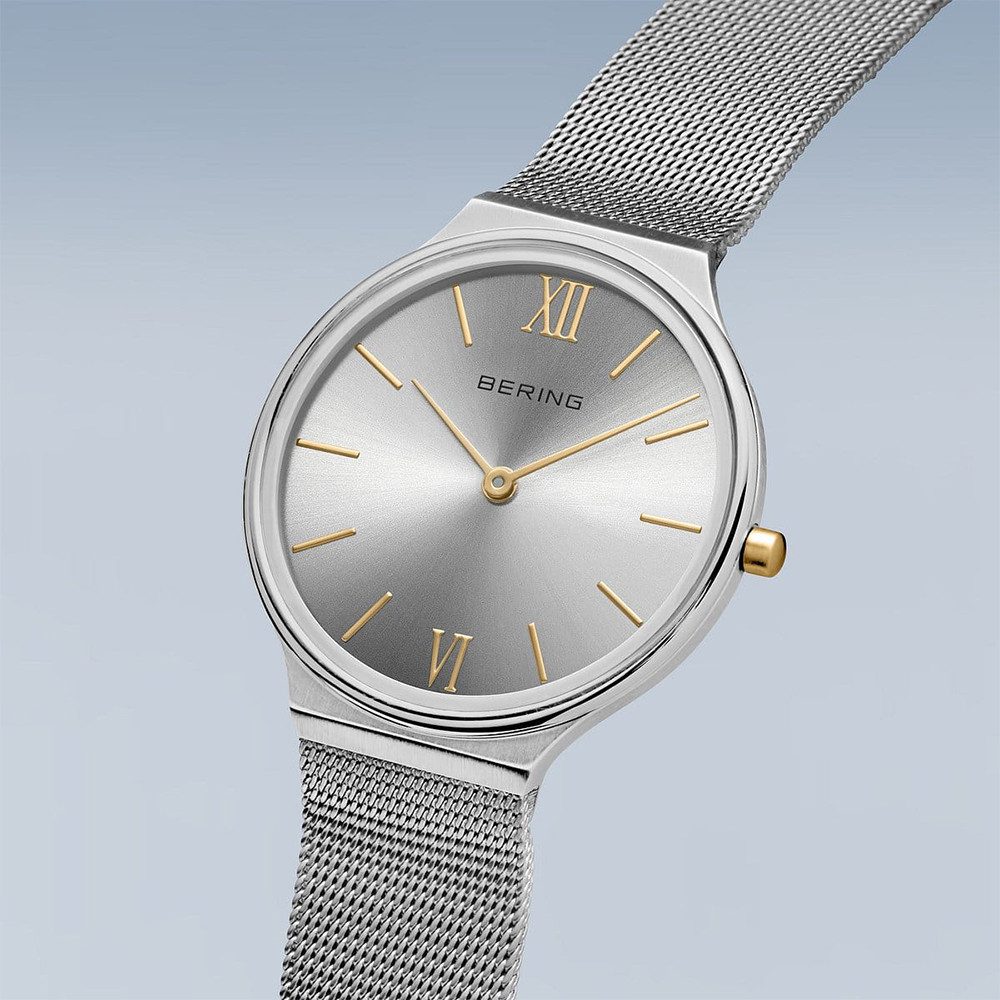 Bering Quarzuhr Bering Ultra Slim silber poliert/gebürstet 18434-010 18434-010, Hochwertiges Produkt mit zeitlosem Design, sorgfältiger Verarbeitung