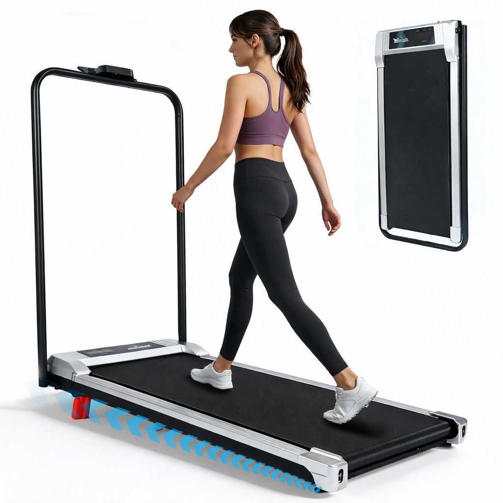 Laufband klappbar Zuhause Leise Treadmill LED Anzeige Fernbedienung Walking Pad