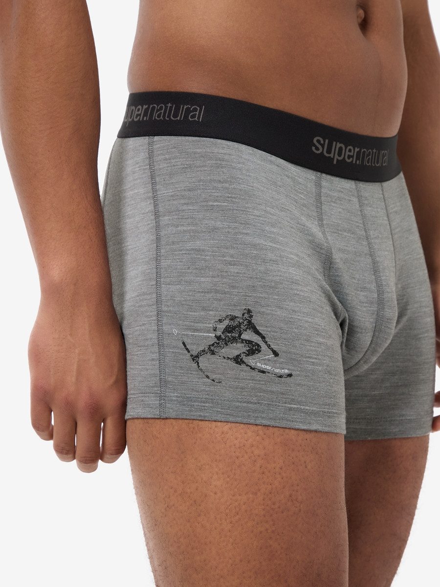 SUPER.NATURAL Boxershorts für Herren, Merino M TUNDRA175 TONI BOXER mit Ski günstig online kaufen