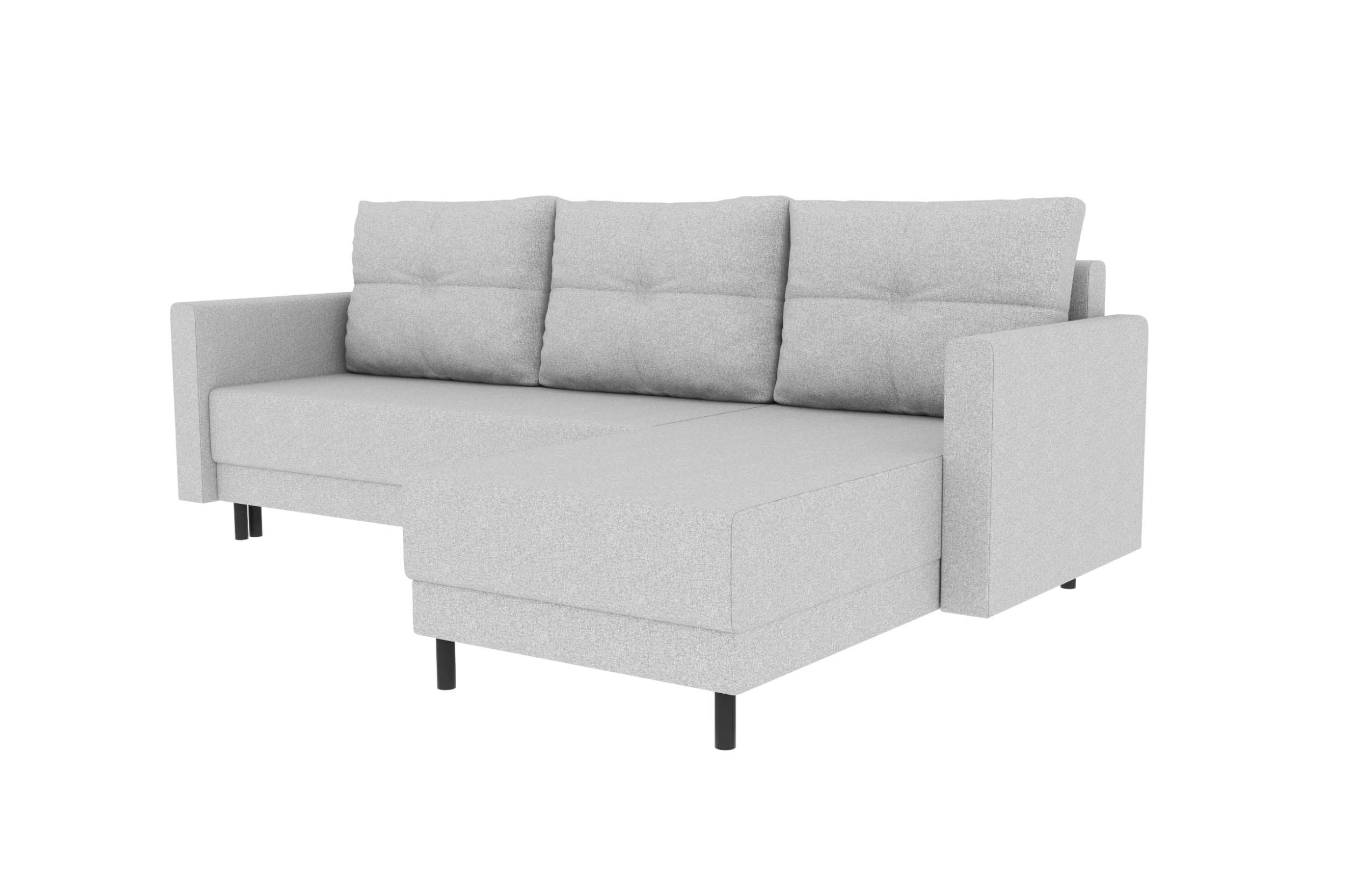 Sitzkomfort, mit Bettfunktion, Paloma, Eckcouch, Stylefy Sofa, mit Design Bettkasten, Ecksofa L-Form, Modern
