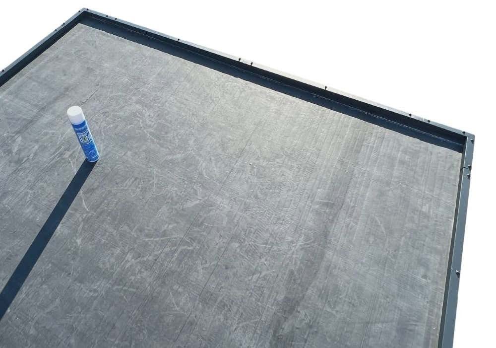 PGH Gartenhaus Premium EPDM Dacheindeckung Nr. 37 - 5,5 x 7,5 m, BxT: 550x750 cm, in Schwarz