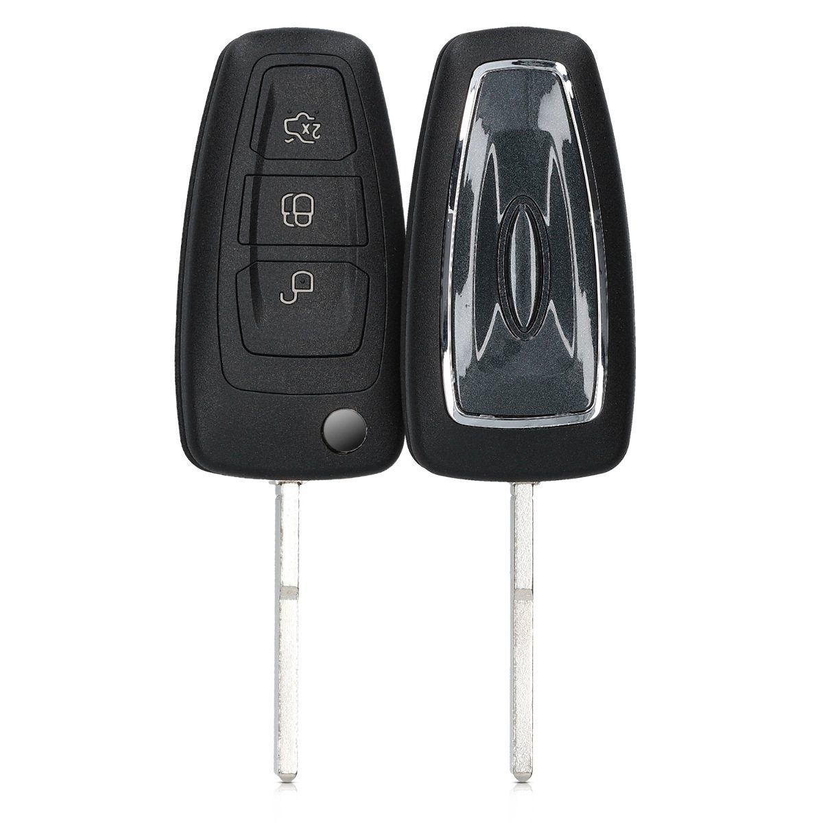 kwmobile Autoschlüssel Gehäuse kompatibel mit Renault Dacia 2-Tasten  Autoschlüssel - ohne Transponder Batterien Elektronik - Auto  Schlüsselgehäuse 