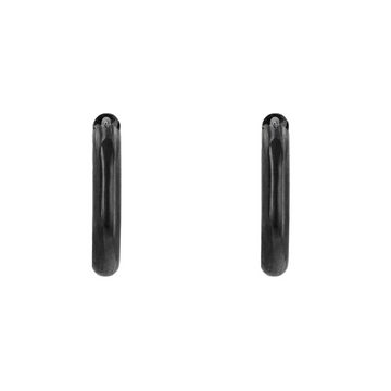 Heideman Paar Ohrstecker Felix schwarz farben (Ohrringe, inkl. Geschenkverpackung), Ohrringe ohne Anhänger