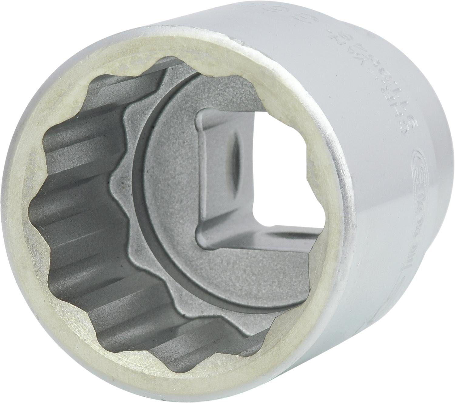 3/4" 12-Kant-Stecknuss Kurz, 47 Mm – Chrom Vanadium, FlankTraction, Für Handbetätigung