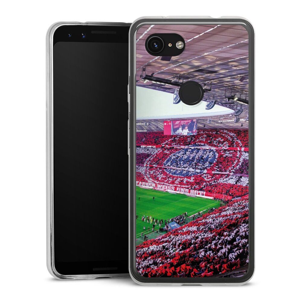 DeinDesign Handyhülle FCB Stadion FC Bayern München FCB Stadion Tribüne, Google Pixel 3a Slim Case Silikon Hülle Ultra Dünn Schutzhülle