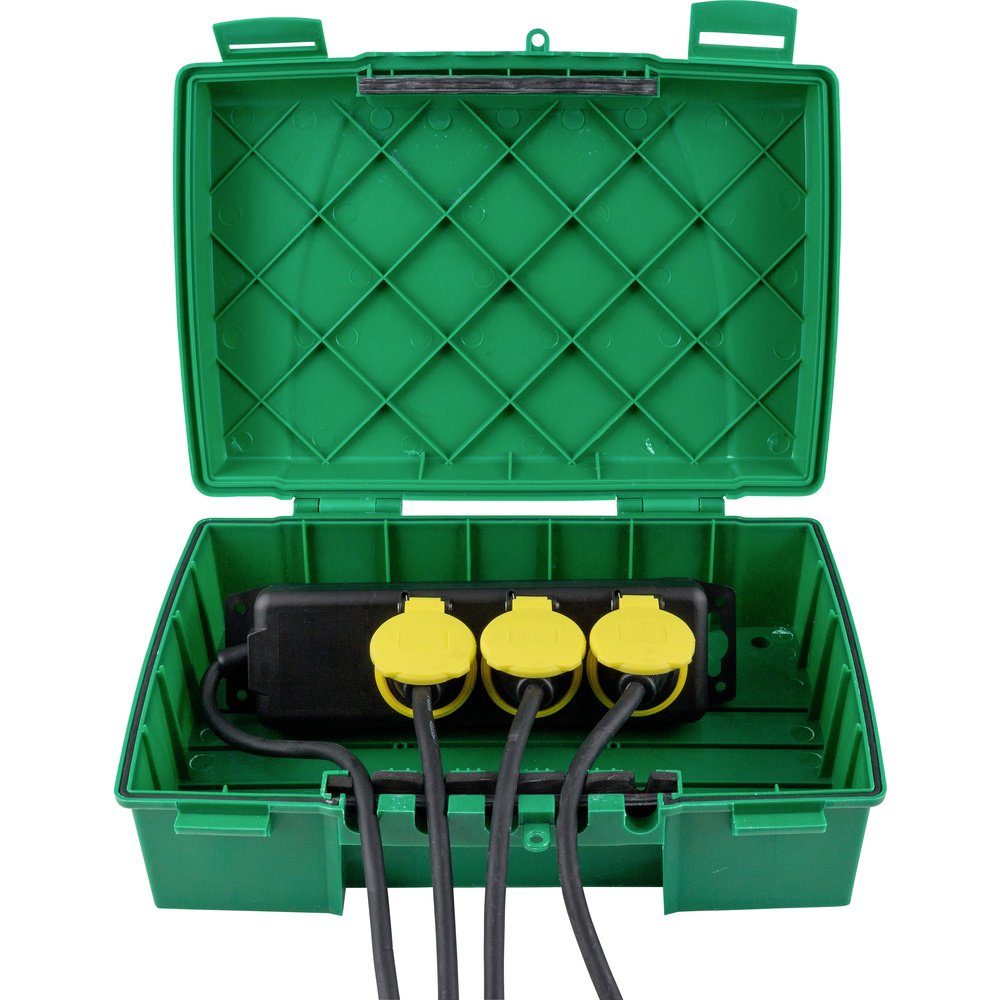 HEITRONIC Gartensteckdose Heitronic 21046 Verteilerbox Grün, 21046 – Bild 2 von 5