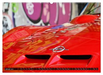 CALVENDO Wandkalender Opel GT 1900 AL Eine deutsche Sportwagenlegende (Premium, hochwertiger DIN A2 Wandkalender 2023, Kunstdruck in Hochglanz)
