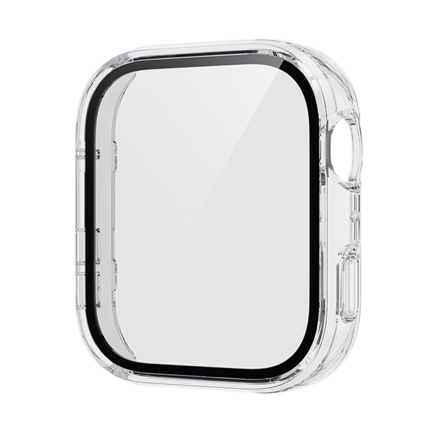 Wigento Smartwatch-Hülle Für Huawei Watch Fit 4 Kunststoff PC Hülle + 9H Hart Glas Transparent, Schutzhülle aus PC + Hart Glas für Rundumschutz