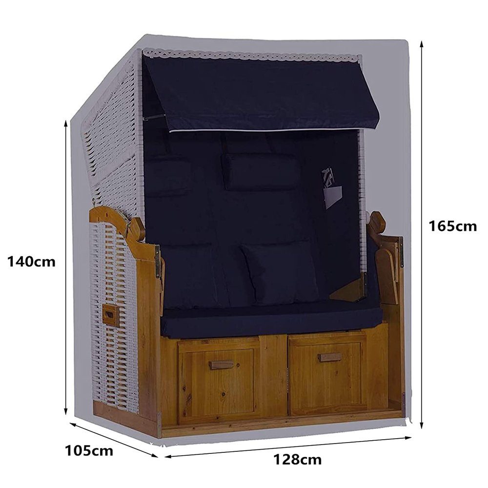 Liszton Strandkorb-Schutzhülle Strandkorb Abdeckung Winterfest und Wasserdi günstig online kaufen