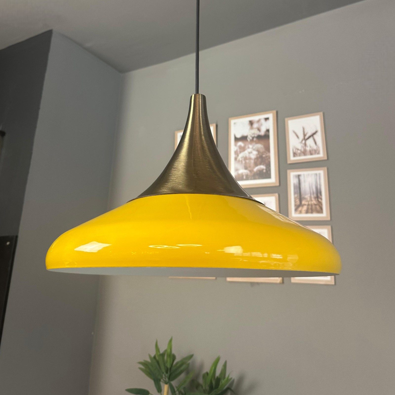 Bamyum Pendelleuchte Pendelleuchte Paladin Metall Ø35cm, Modern Hängelampe, ohne Leuchtmittel