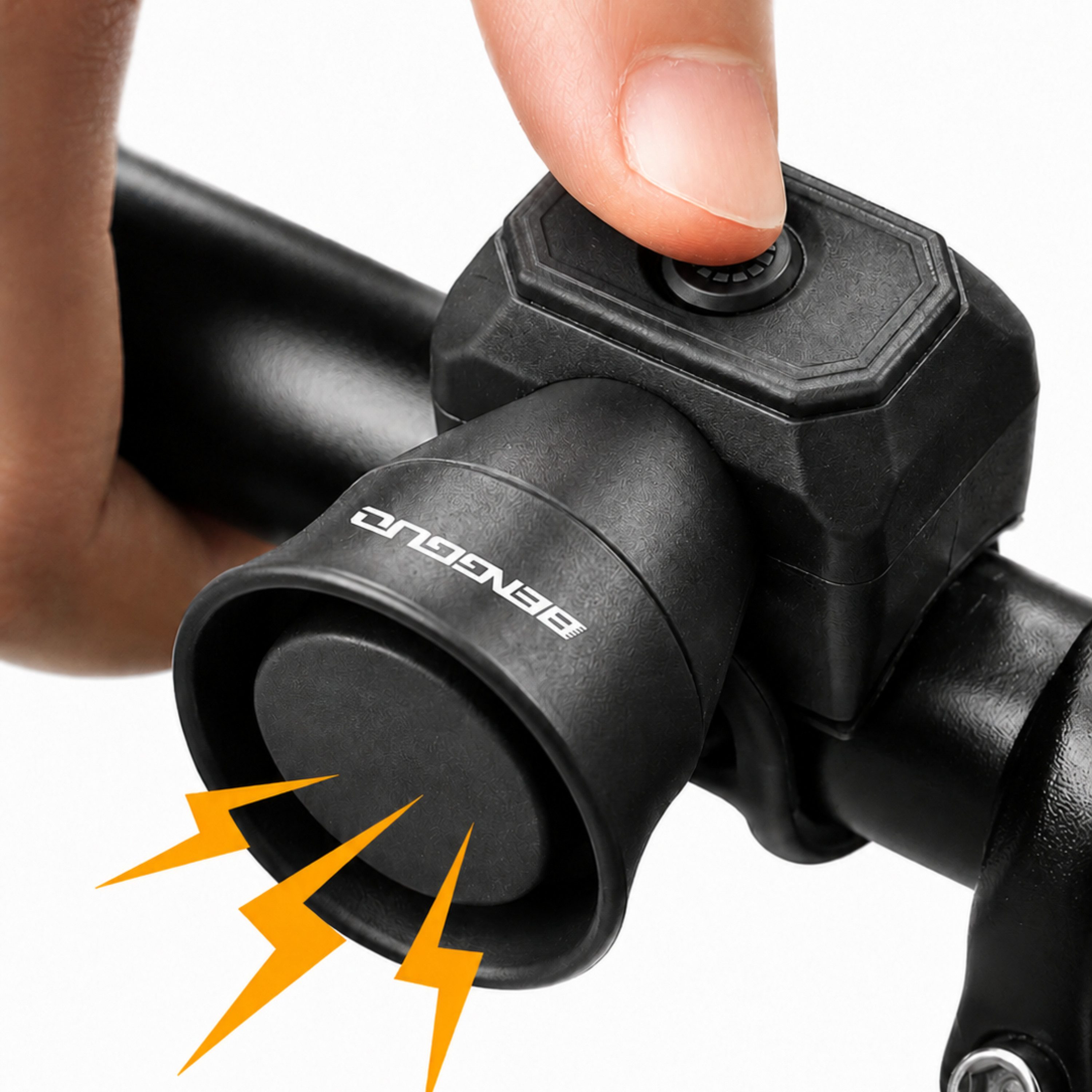 StellarLuma Fahrradklingel Fahrradklingel Elektronische Fahrradhupe USB-C für Fahrrad E-Bike, (Sparangebot) Elektronische Fahrradhupe mit USB-C, 120 dB & 5 Soundmodi