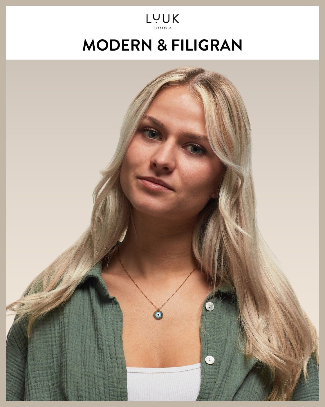 LUUK LIFESTYLE Kette mit Anhänger Evil günstig online kaufen