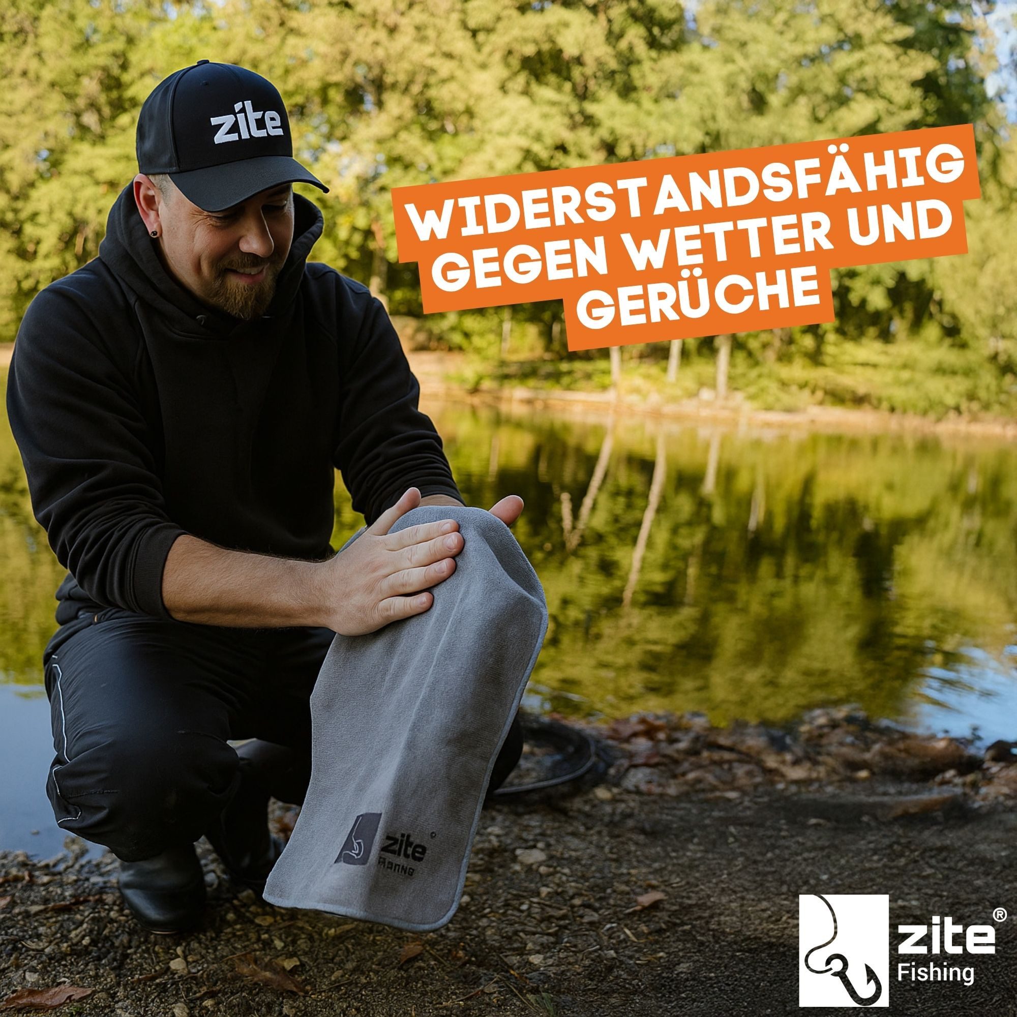 Zite Handtuch Microfaser Handtuch hohe Saugkraft mit Karabiner Angeln & Outdoor