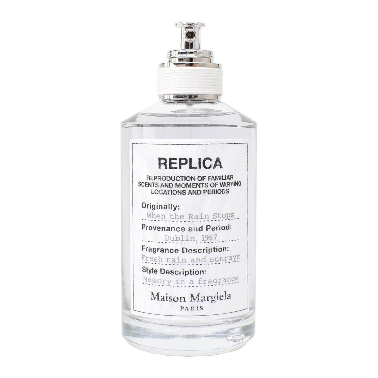 MAISON MARGIELA Eau de Toilette Replica When the Rain Stops, Unisex - Menge: 100 ml