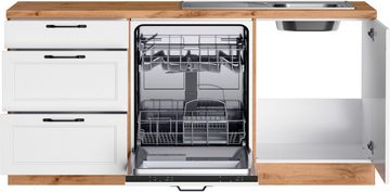 Kochstation Küche KS-Lana, Stellbreite 240/440 cm, wahlweise mit E-Geräten