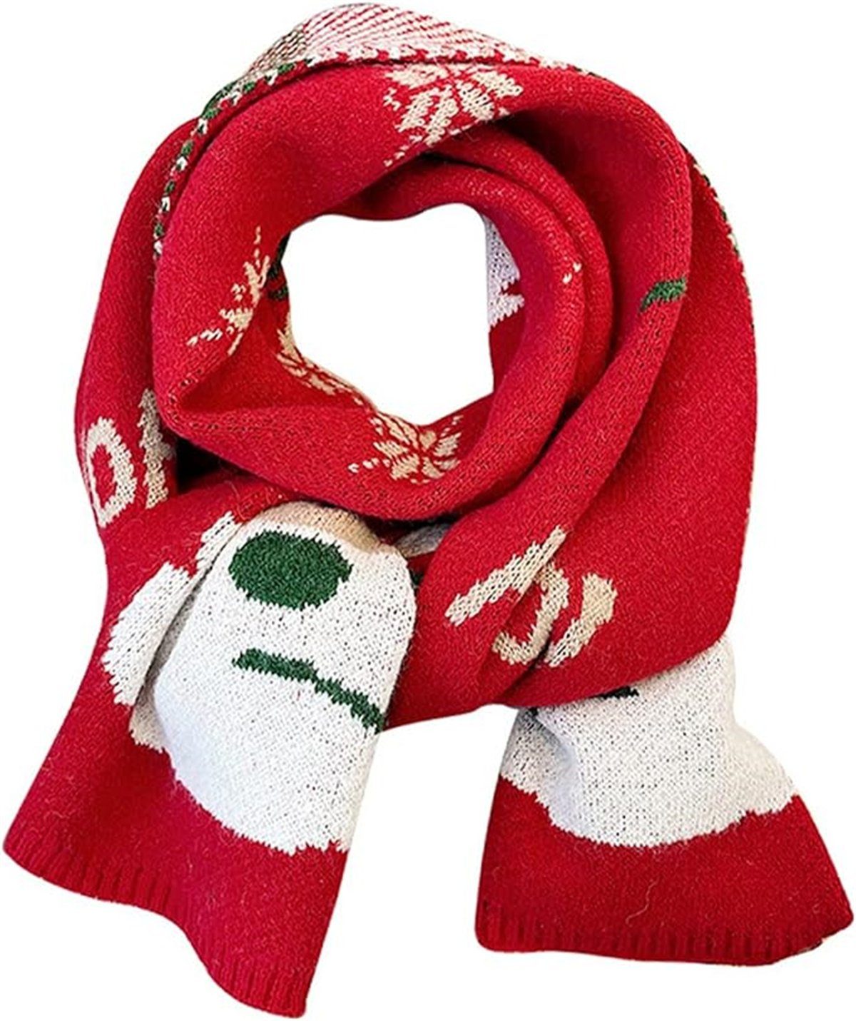 für Damen Warmer langer Winter im TUABUR Herbst Schal Schal und Weiß