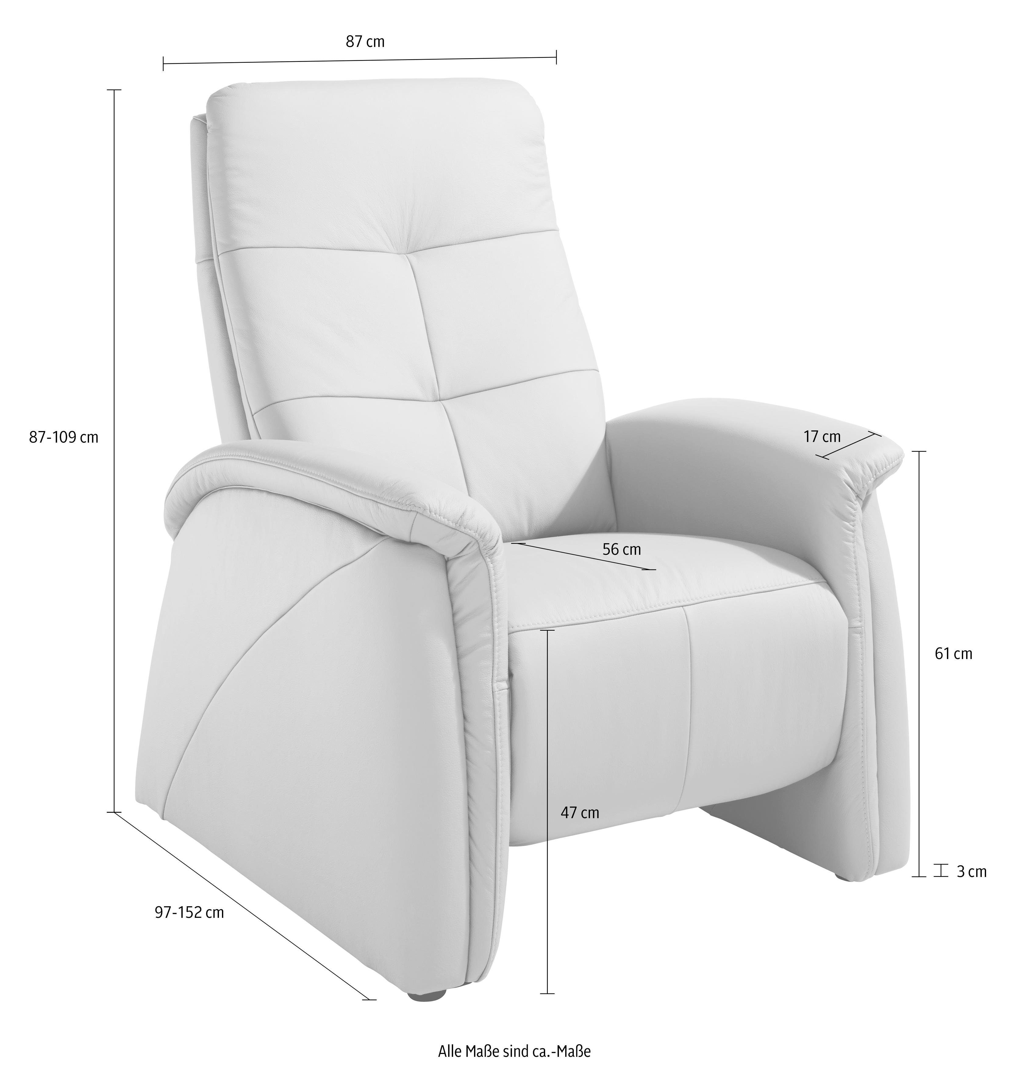 exxpo - sofa fashion Sessel Tivoli, Hochlehnsessel, Relaxsessel, Kinosessel, bequem (Set), mit Relaxfunktion, schmale Armlehnen – Bild 4 von 5
