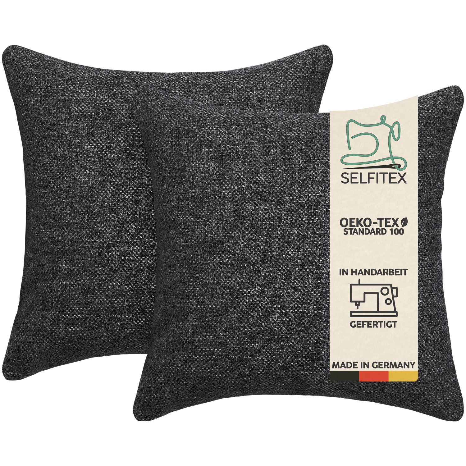 Selfitex Dekokissen 2er Set, 30x50/40x40/40x60/50x50 inkl. Füllkissen, Farb günstig online kaufen