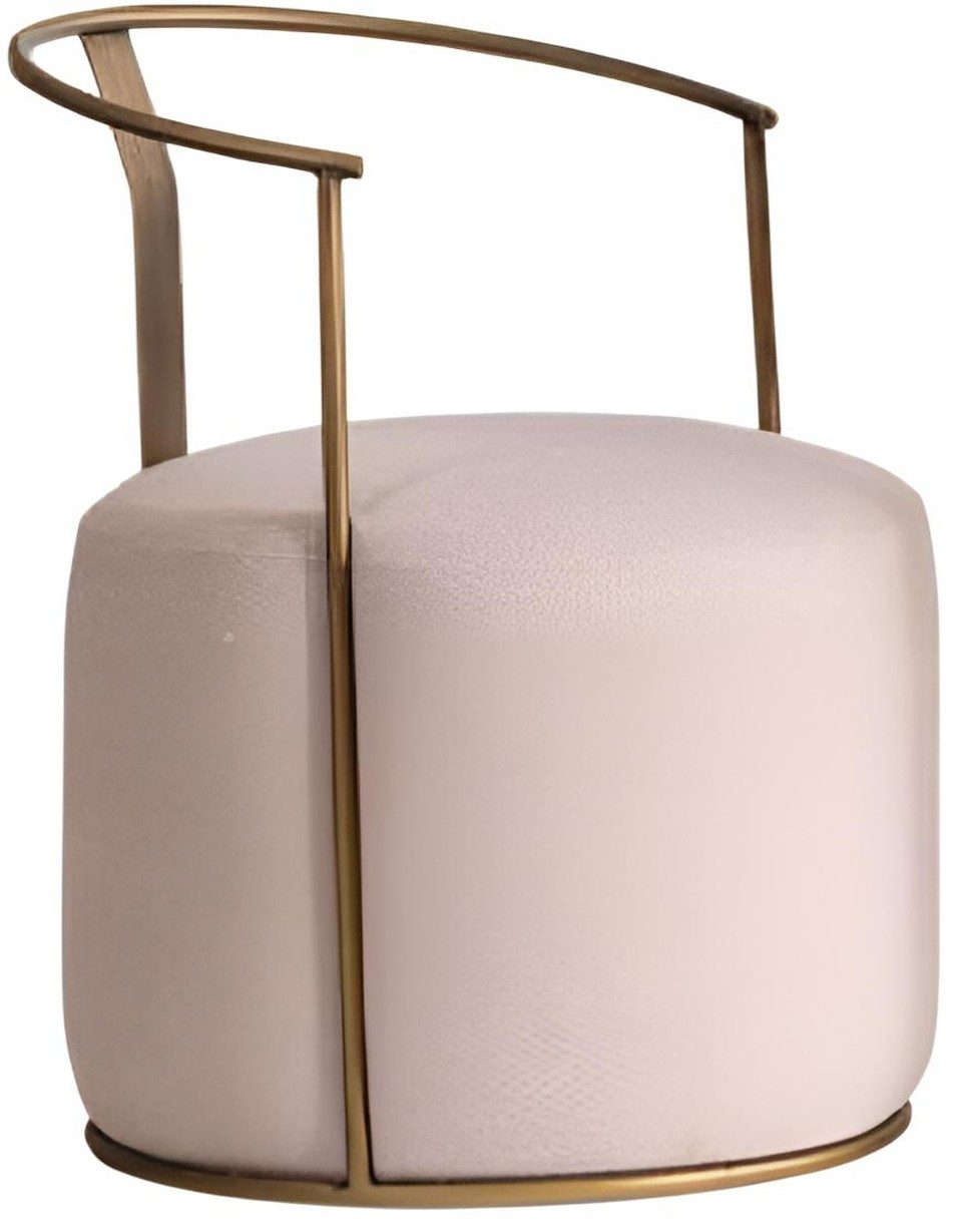Xlmoebel Polsterstuhl XLMOEBEL Polsterstuhl in Beige mit robustem Metallgestell (1 St), Made in Europa