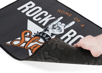 Fußmatte DMR-4060 Türmatte Rockstar Rutschfeste Fussmatte im Heavy Metal-Design, joycraft, rechteckig