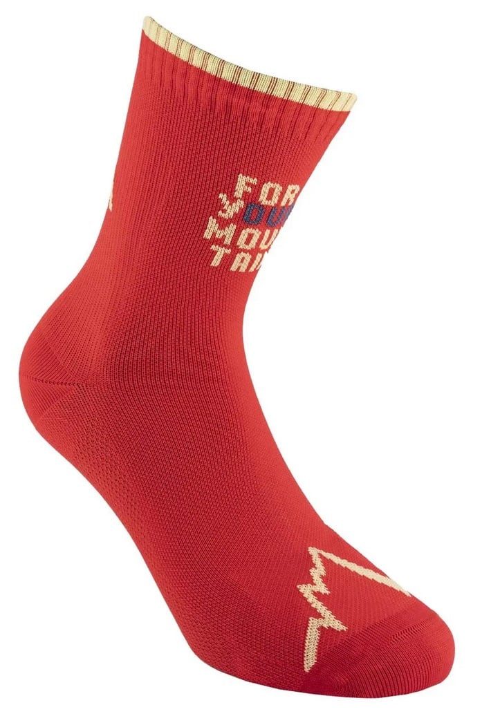 La Sportiva Wandersocken For Your Mountain (schnelltrocknend, maximale Polsterung) gelb/rot