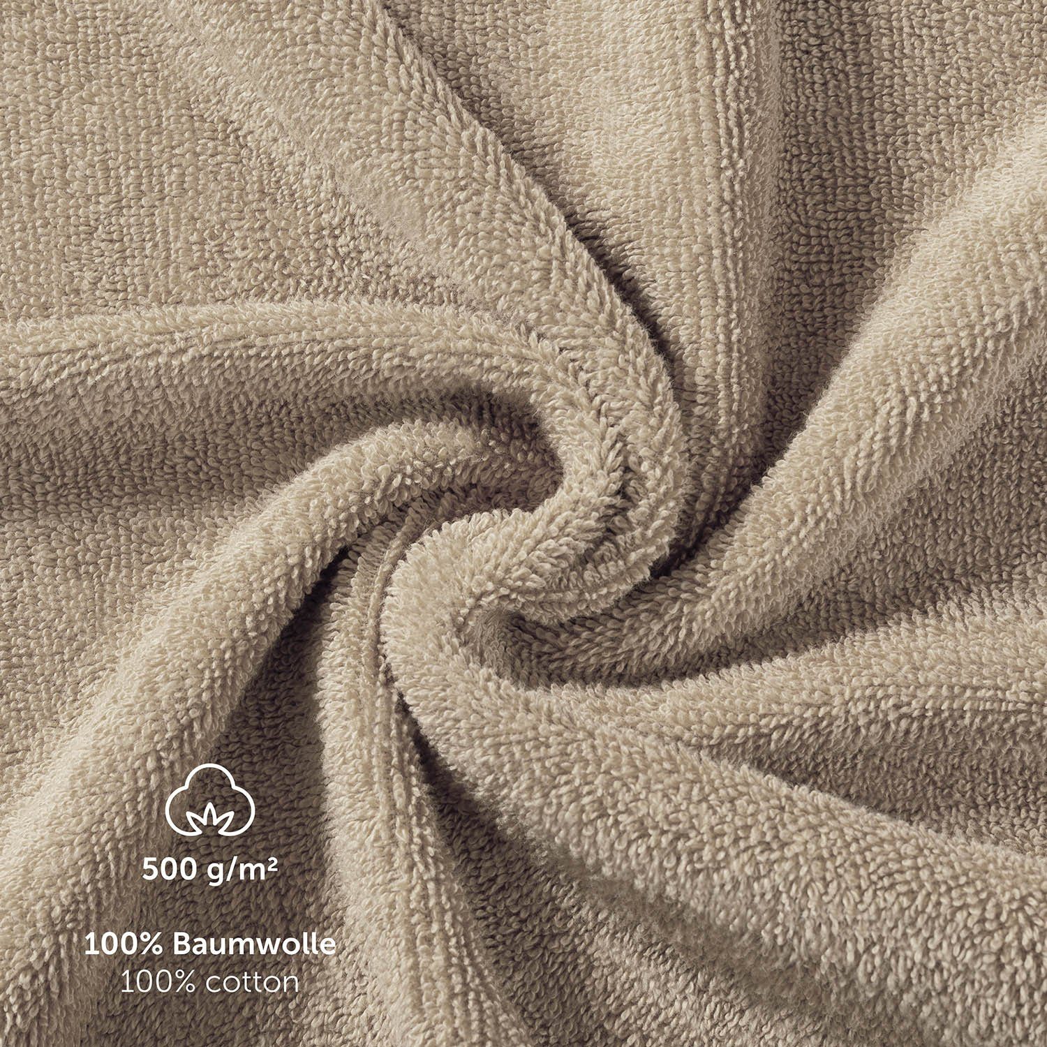 Blumtal Handtuch Set Blumtal 10 Teilig - Handtücher Set 100% Baumwolle, weich und saugstark, Frottee (10er Set, 10-St), 2 Bad 70x140, 4 Hand 50x100, 2 Gäste 30x – Bild 4 von 5