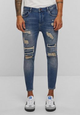 2Y Premium Bequeme Jeans 2Y Premium Herren 2Y Destroyed Skinny Cropped Denim