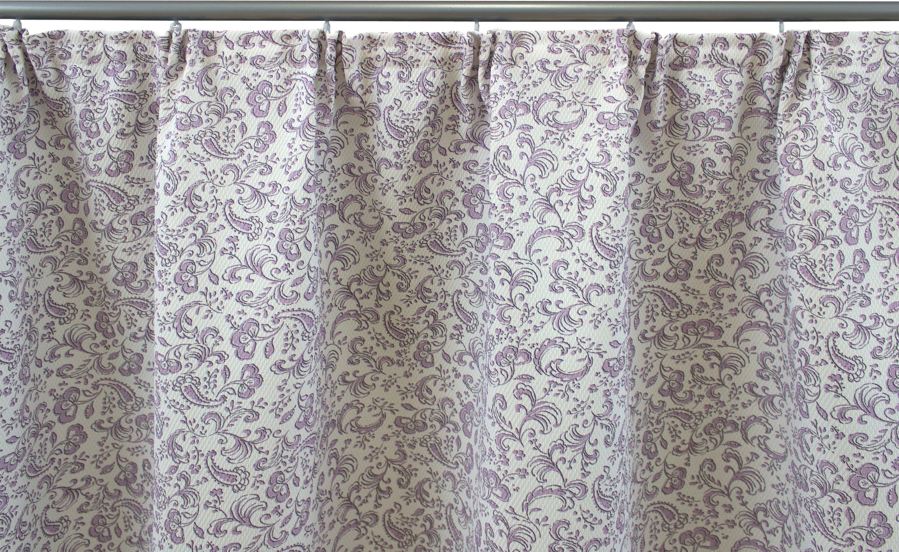 Shaylee, lavendel blickdicht Vorhang (1 Kräuselband St), VHG,