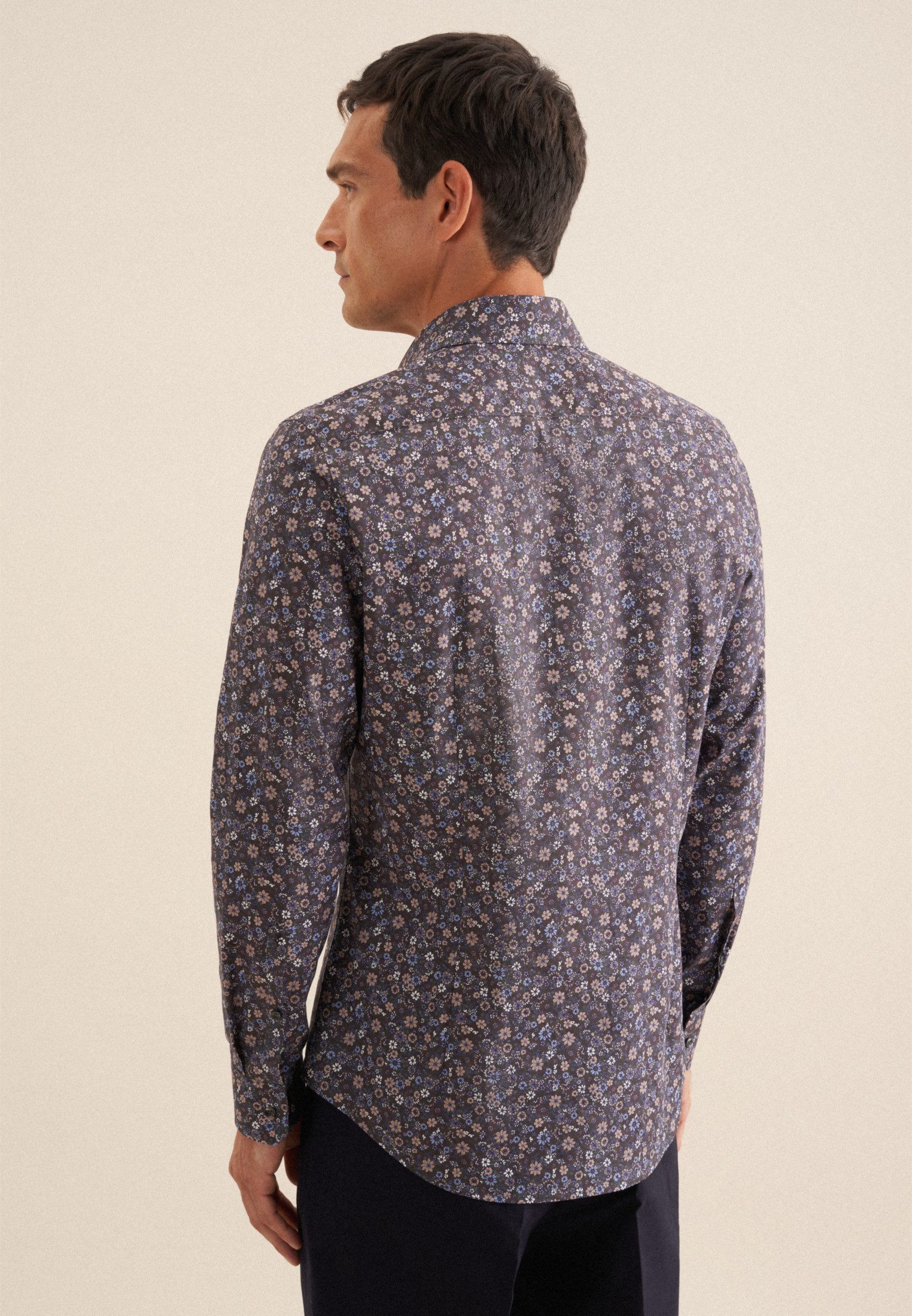 seidensticker Businesshemd Slim Slim 1/1 Kentkragen Floral günstig online kaufen
