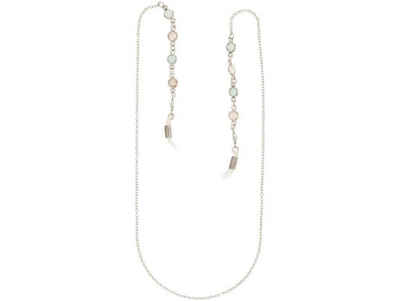 Gemshine Perlenkette »Kette für Sonnenbrille, Lesebrille, Rosenquarz und Chalcedon«, Made in Germany