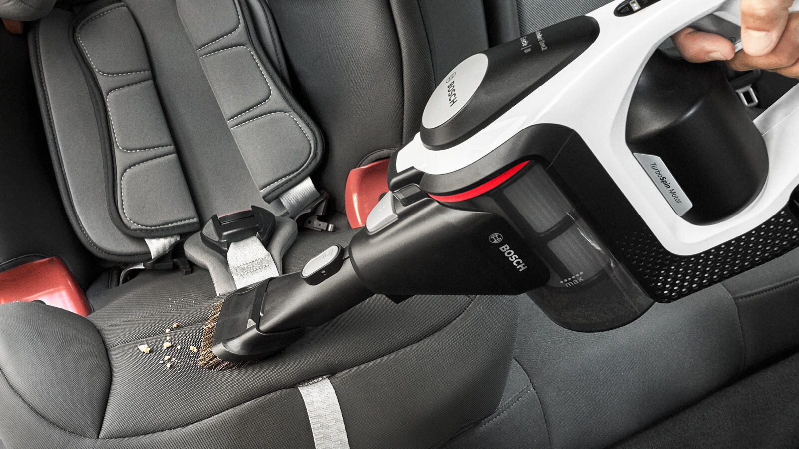 BOSCH 2-in-1 Kombidüse 2in1 Möbelpinsel und Polsterdüse BHZU2IN1N, schonende Reinigung, Zubehör für Bosch Akkustaubsauger Unlimited Serie 6, 7, 8, (Packung), fü – Bild 3 von 4