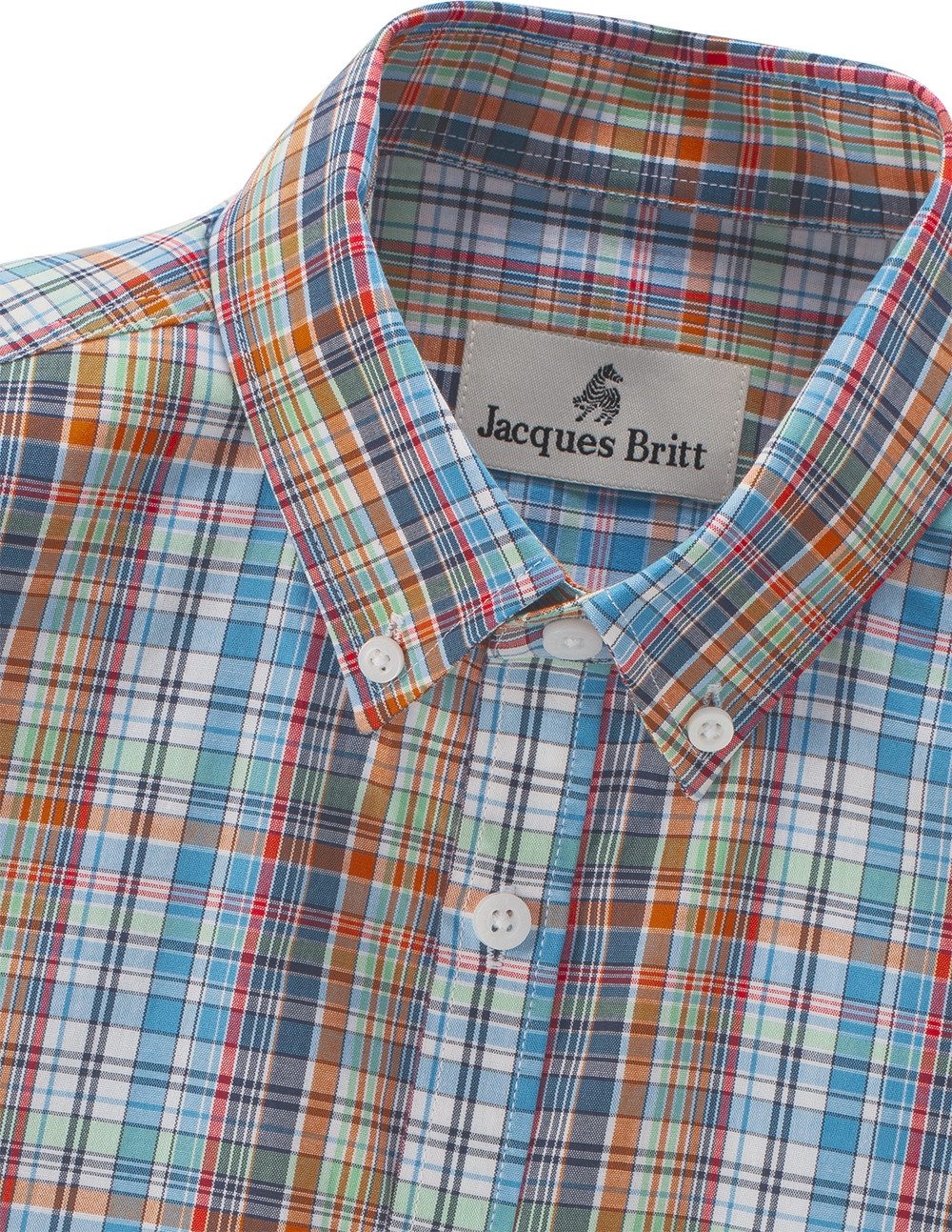 Jacques Britt Kurzarmhemd Reines Naturmaterial