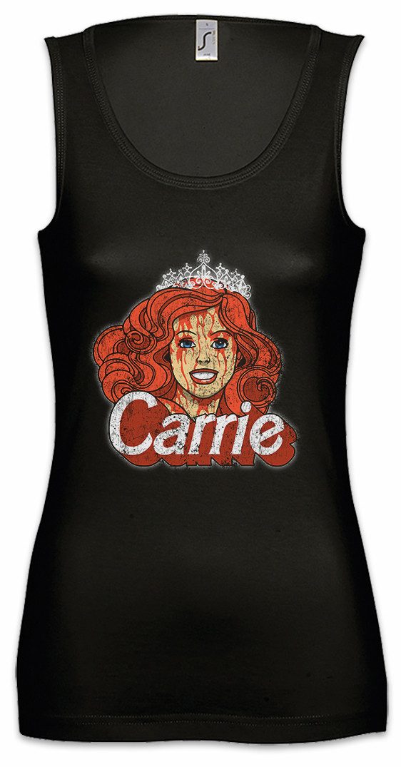 Tanktop Carrie Puppet Ärmelloses Damen T-Shirt Horror 1976 White Halloween 80s
