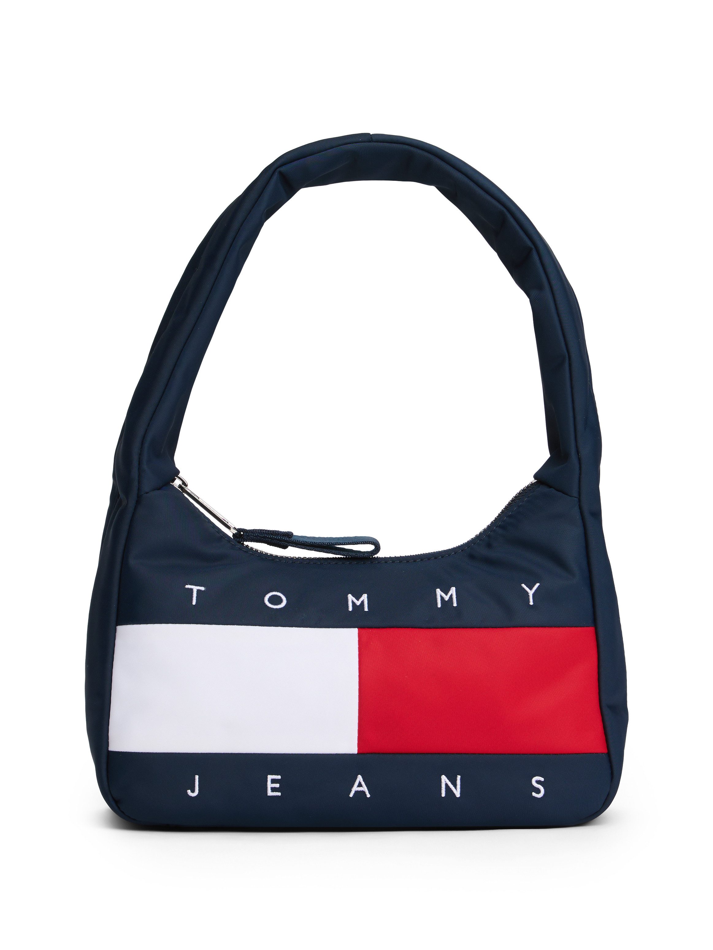 Tommy Jeans Schultertasche TJW ARCHIVE SHOULDER BAG, Damen Umhängetasche, Tragetasche mit plakativer Logoflagge