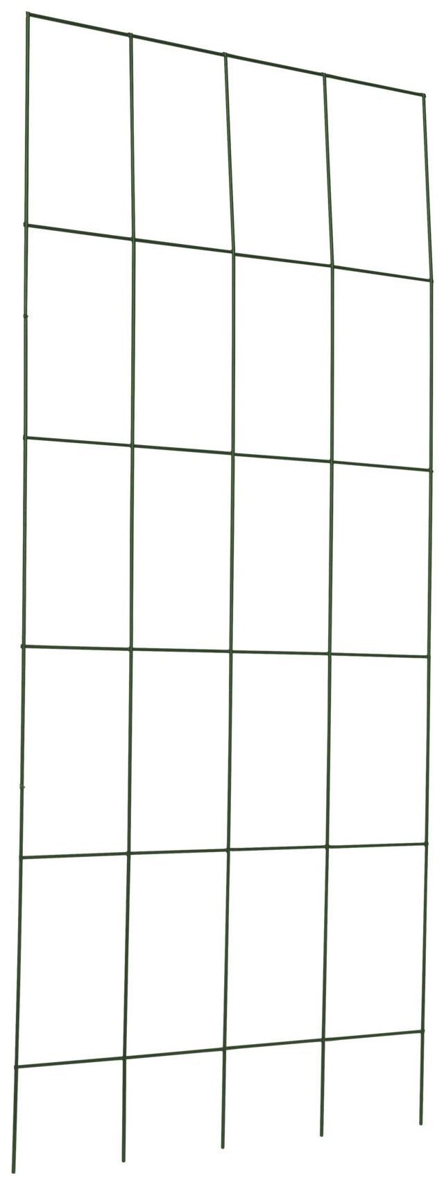 Windhager Rankgitter für Kletterpflanzen, Gitterspalier für Hauswände in grün, 1 St., Rankhilfe inkl. Befestigung, erhältlich in unterschiedlichen Größen