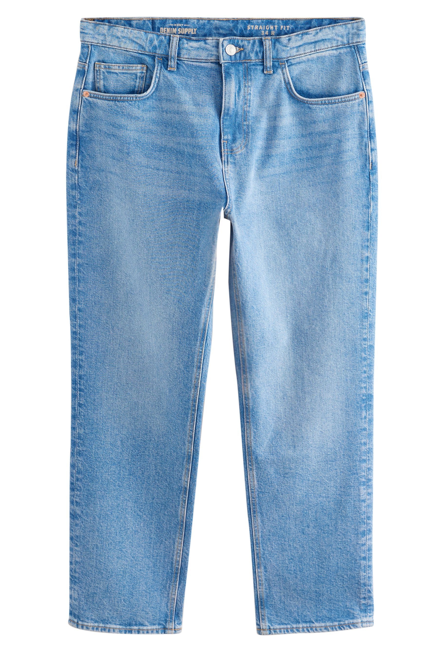 Next Straight-Jeans Authentic Straight Fit Stretchjeans, günstig online kaufen