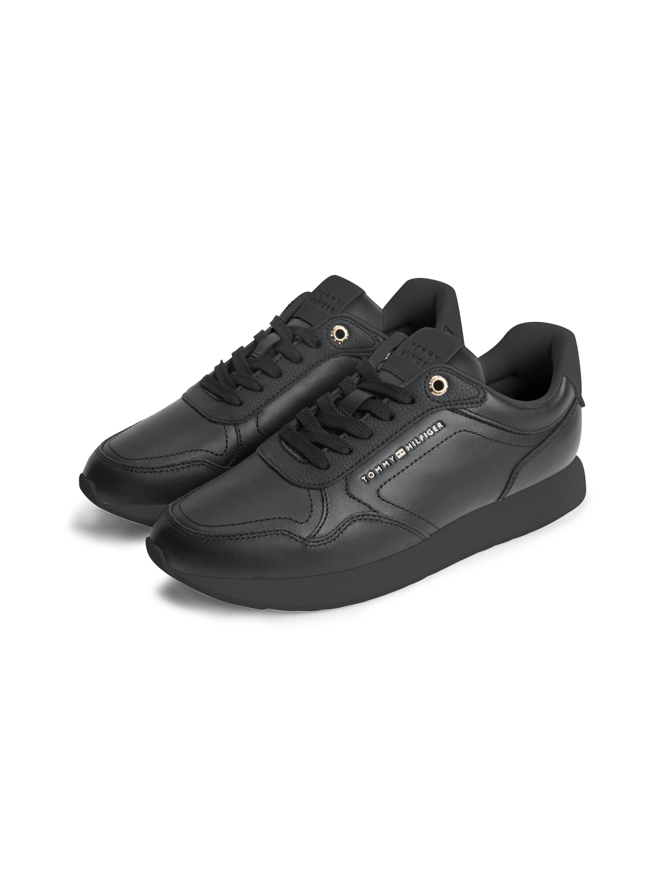 Tommy Hilfiger TH RETRO RUNNER Keilsneaker Freizeitschuh, Halbschuh, Schnürschuh mit dezenten Ziernähten