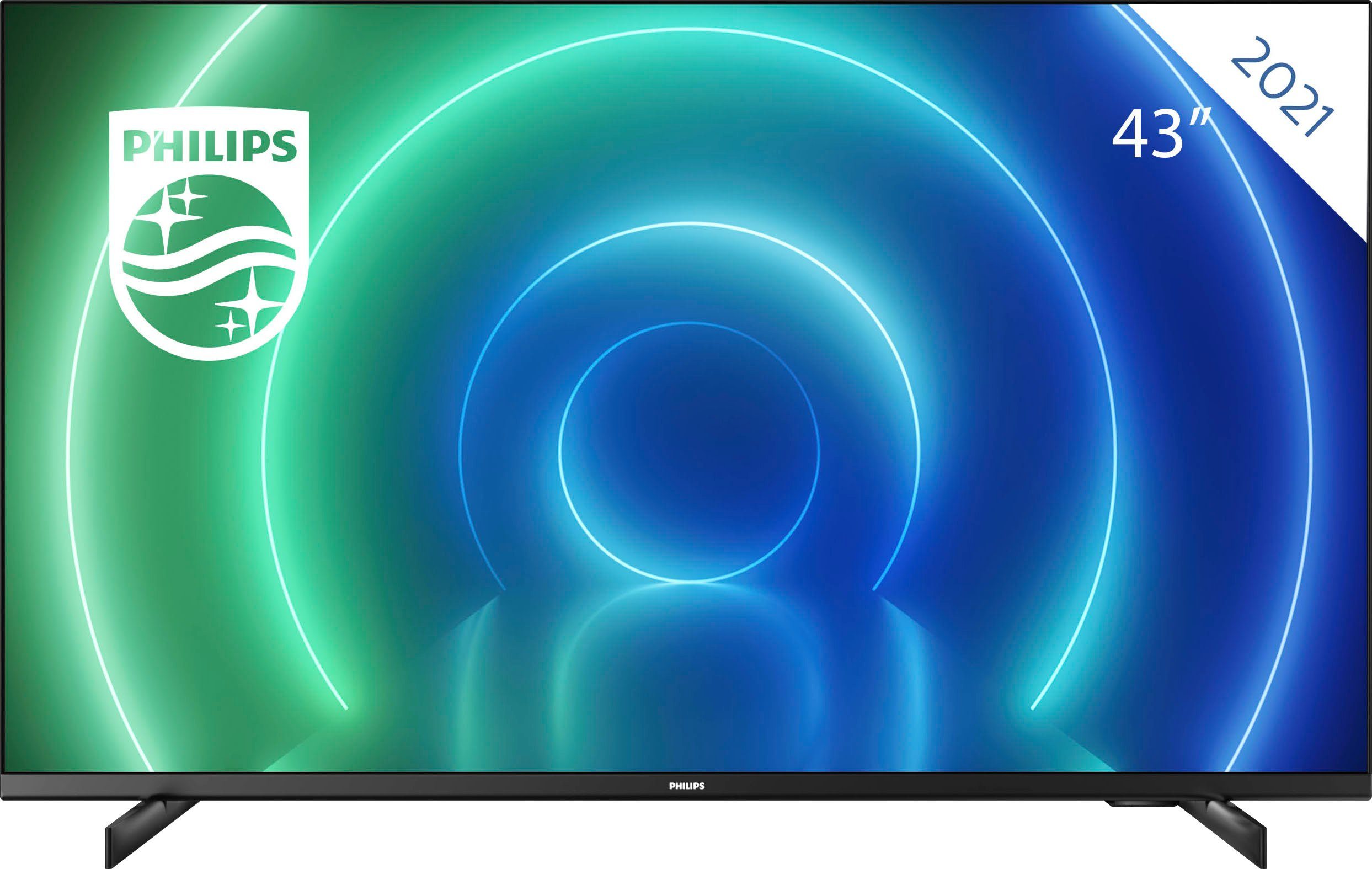 Philips 43PUS7506/12 LED-Fernseher (108 cm/43 Zoll, 4K Ultra HD, Smart-TV,  HDR10+ kompatibel, 60 Hz, Dolby Vision & Atmos, Smart TV, Triple Tuner),  Integrierter Triple Tuner (DVB-T2 HD/T/T2/S/S2/C)