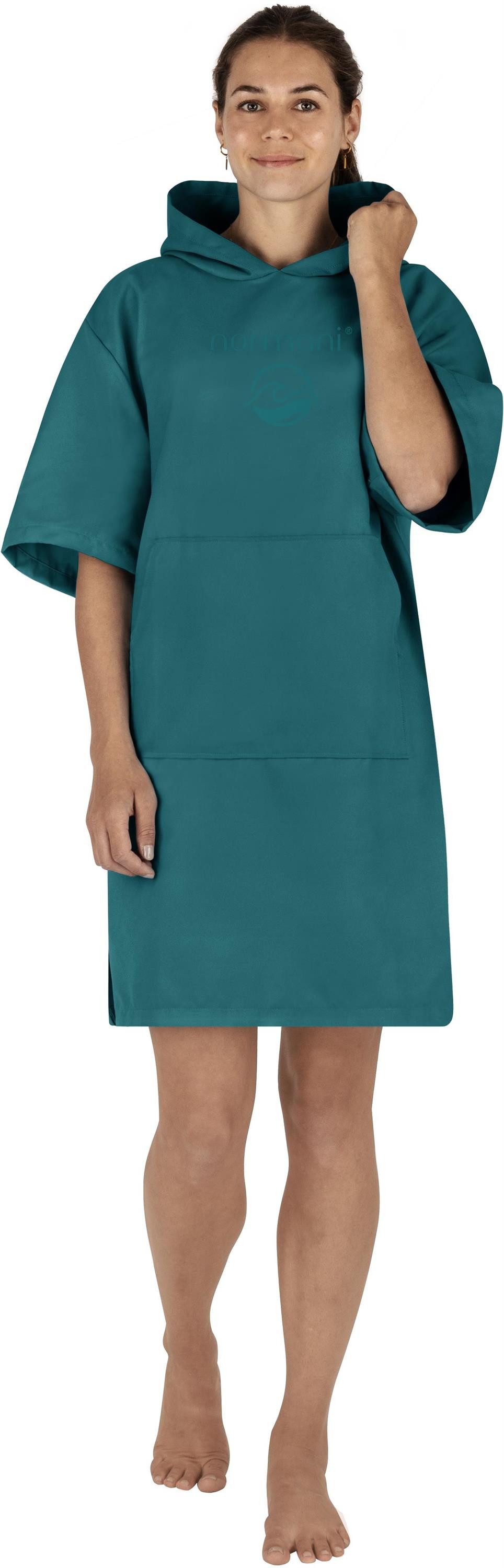 normani Badeponcho Damen Mikrofaser Badeponcho Siargao, Polyester, Kapuze, günstig online kaufen