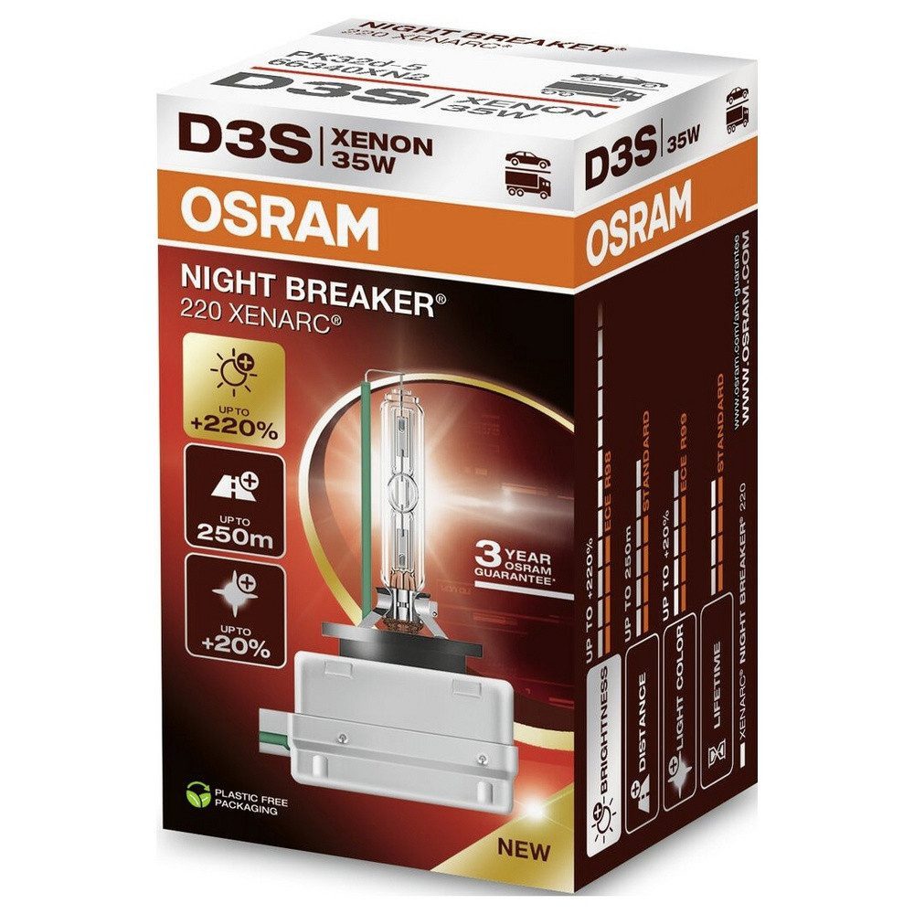 Osram KFZ-Ersatzleuchte D3S 35W XENARC® NIGHT BREAKER® 220