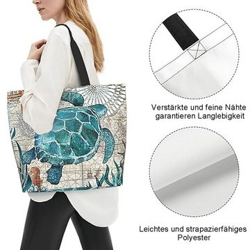Rnemitery Schultertasche Canvas Tote Bag Taschen Groß Umhängetasche Stofftasche (1-tlg)