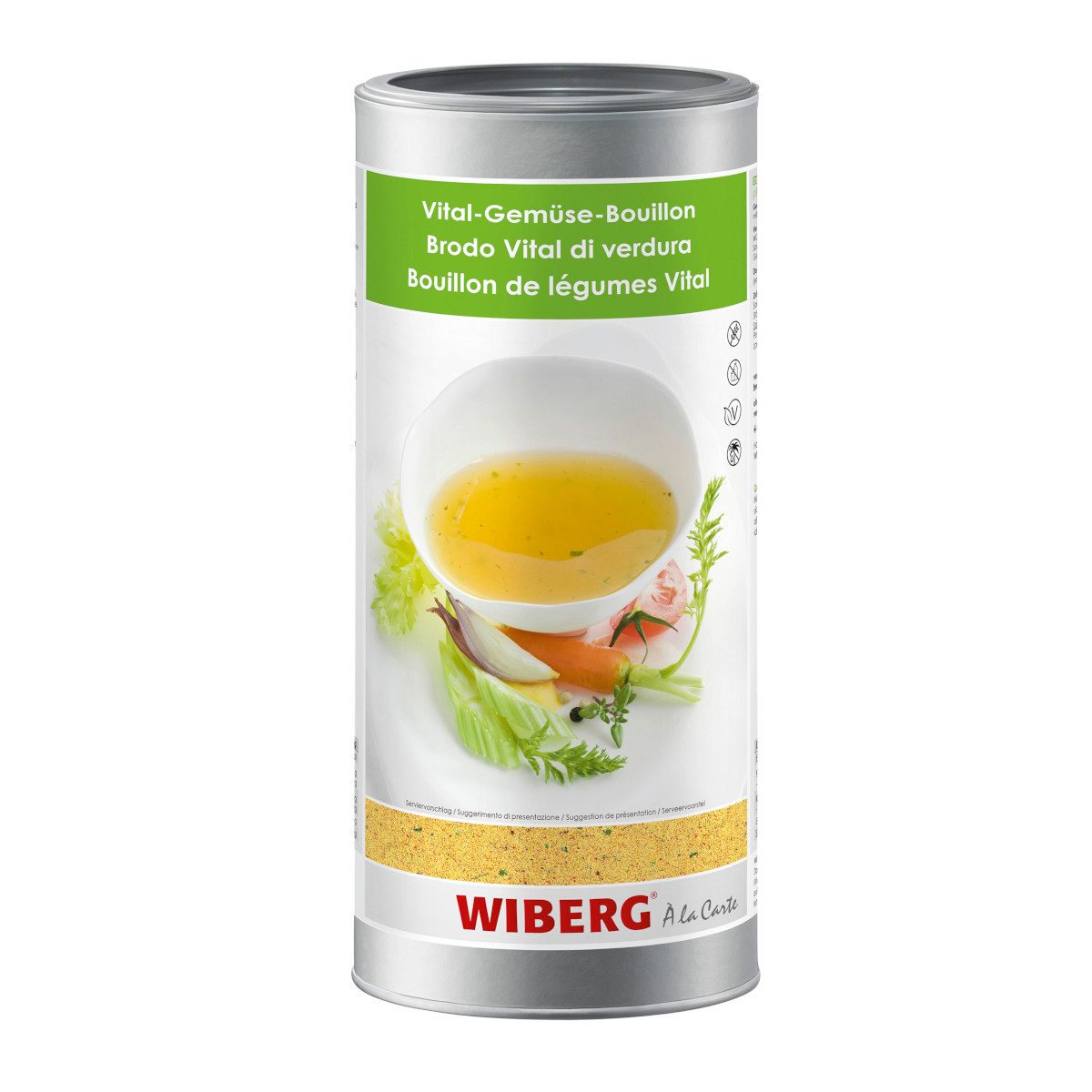 WIBERG Gewürz, Wiberg Vital Gemüse Bouillon hochwertige rein pflanzlich 1200g